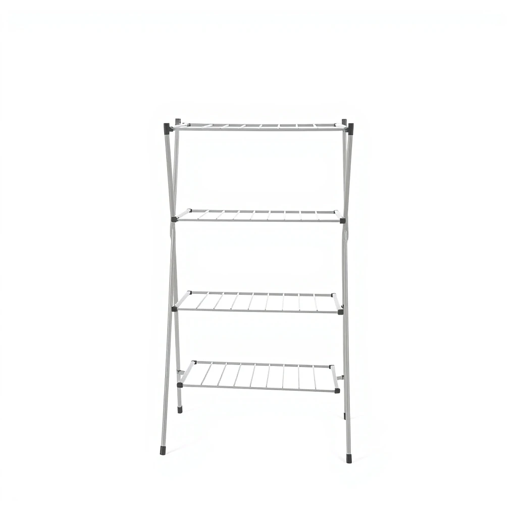 Foldable laundry drying rack