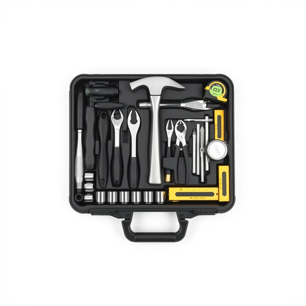 Household tool kit, 108 pieces